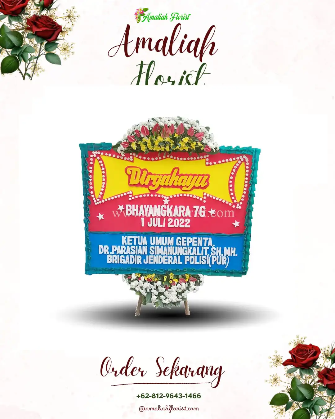 Papan Bunga HUT Ulang Tahun Pati